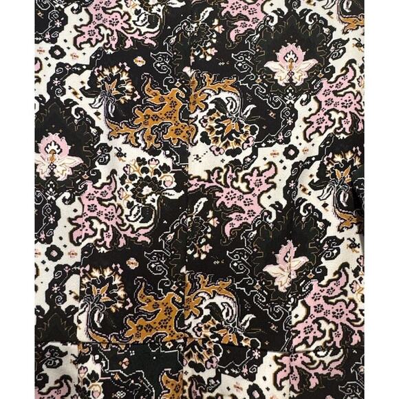 A.L.C. Tordi Mini Dress Women’s Size 12 Floral Pleat Silk Blend Pockets Layered - Picture 3 of 10